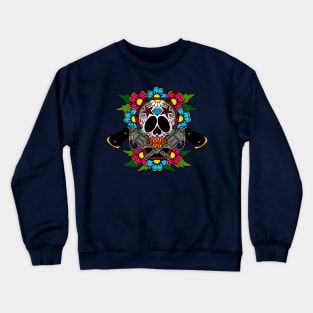 Sugar skull coffin Crewneck Sweatshirt